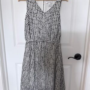 White House Black Market Monochrome Midi Dress